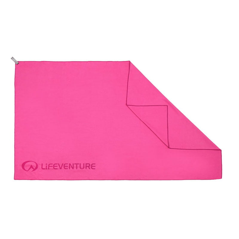 Lifeventure SoftFibre Travel Towel - Giant Pink