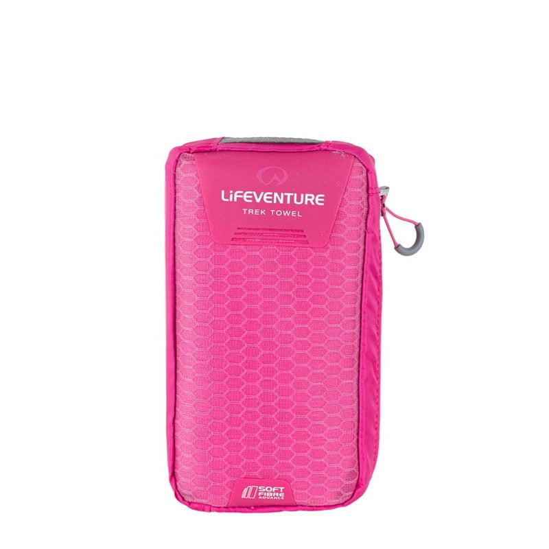 Lifeventure SoftFibre Travel Towel - X Large pink