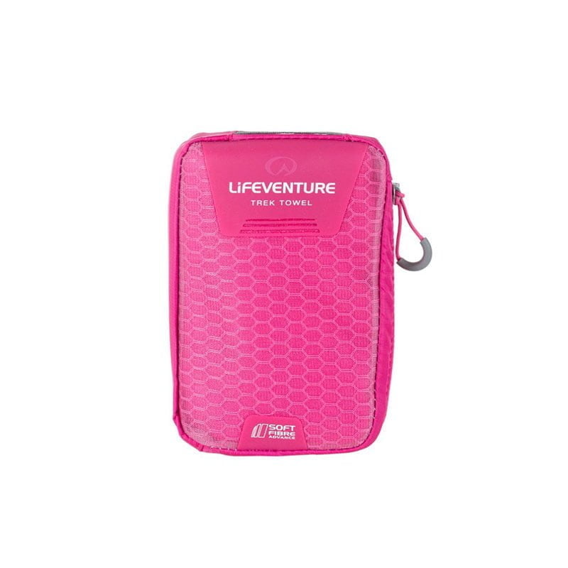 Lifeventure SoftFibre Travel Towel - Large Pink