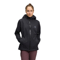 Black Diamond Fineline Stretch Rain Shell - Women's, Black