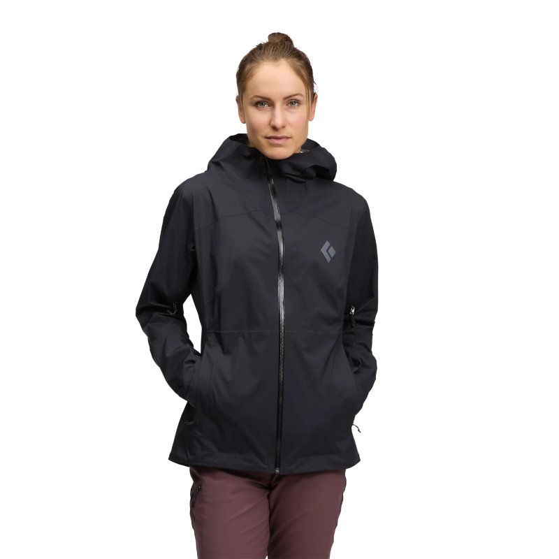 Black Diamond Fineline Stretch Rain Shell - Women's, Black