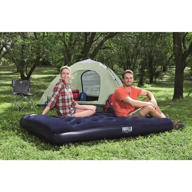 Bestway Easy Inflate Flocked Airbed Double Campcraft