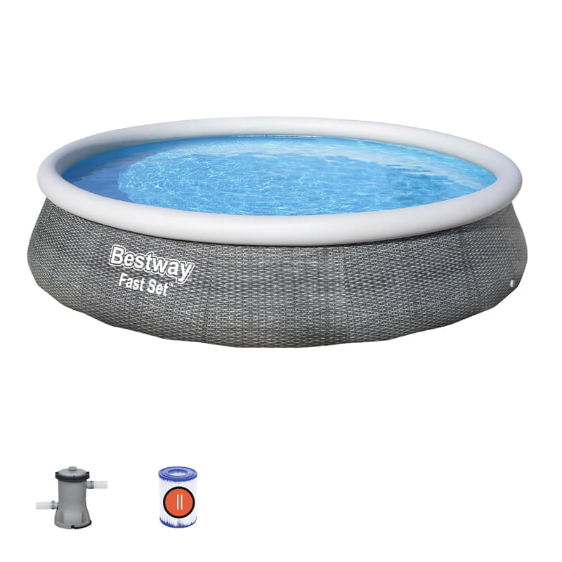 Bestway Rattan Fast Set Pool Set - 3.96m