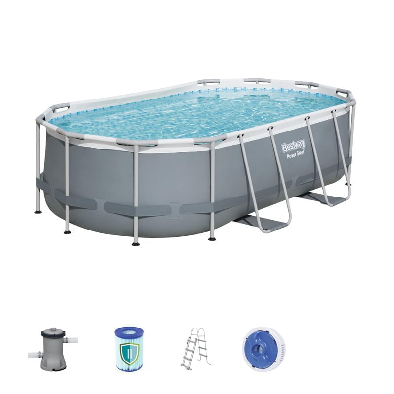 Bestway Power Steel Oval Frame Pool Set - 4.27m