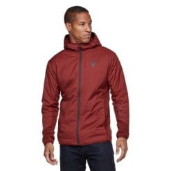 Black Diamond First Light Hybrid Hoody - Men's Dark Crimson