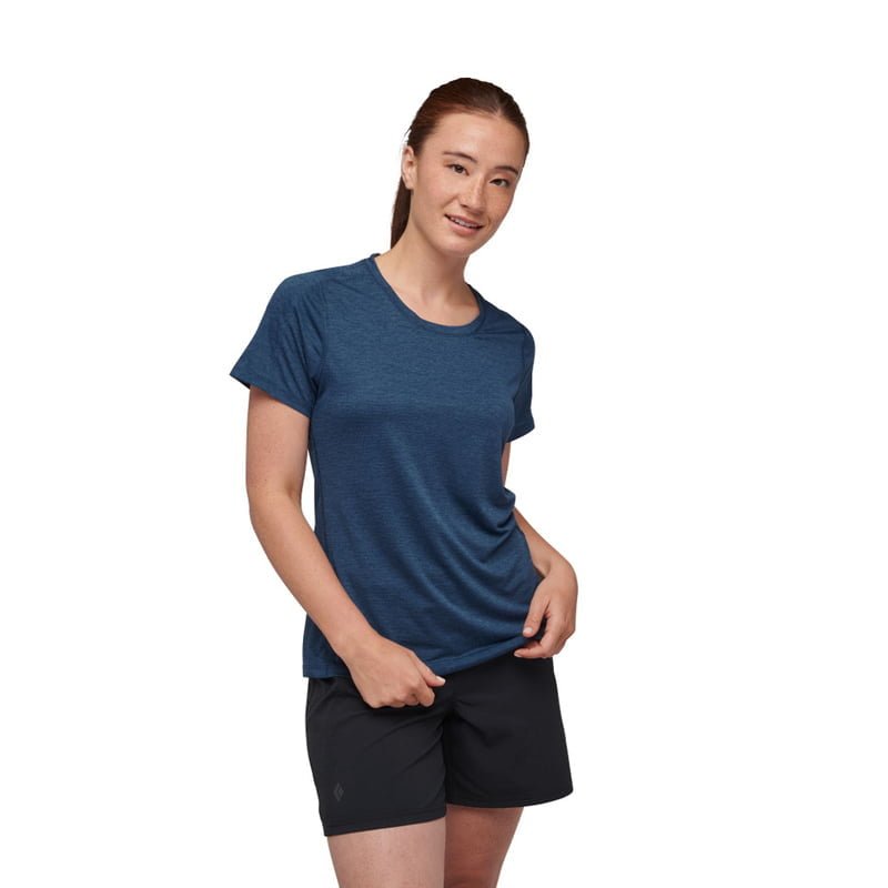 Black Diamond Lightwire Tech Tee - Women's Ink Blue
