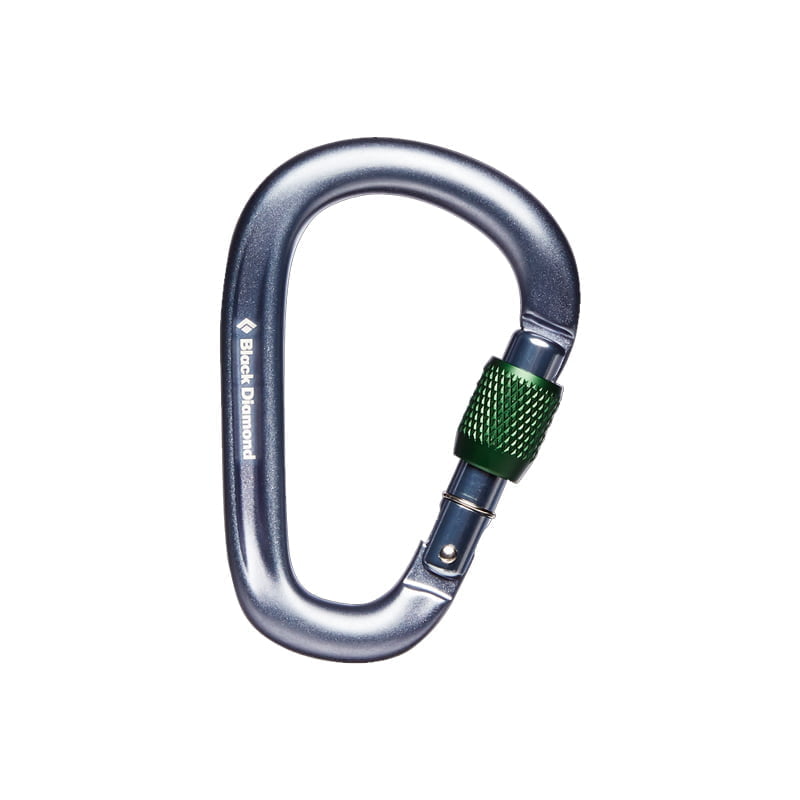 Black Diamond PearLock Screwgate Carabiner - Grey