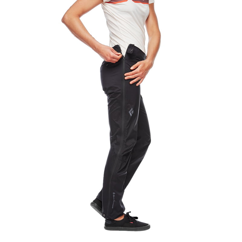 W Stormline Stretch Full Zip Rain Pants Black