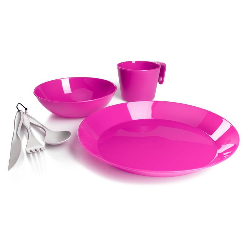GSI Outdoors Cascadian 1 Person Table Set Magenta CAMPCRAFT®
