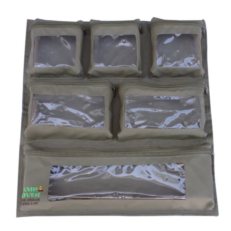 Camp Cover Door Storage System - 6-Set Khaki