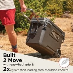 Coleman 65 Quart Convoy Wheeled Cooler