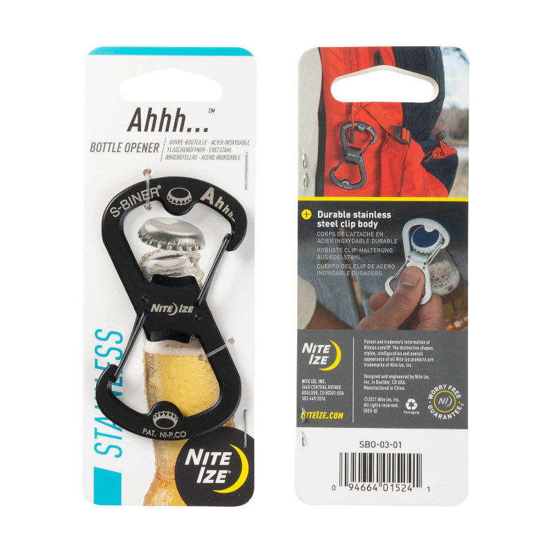 Nite Ize Ahhh... S-Biner Bottle Opener - Black