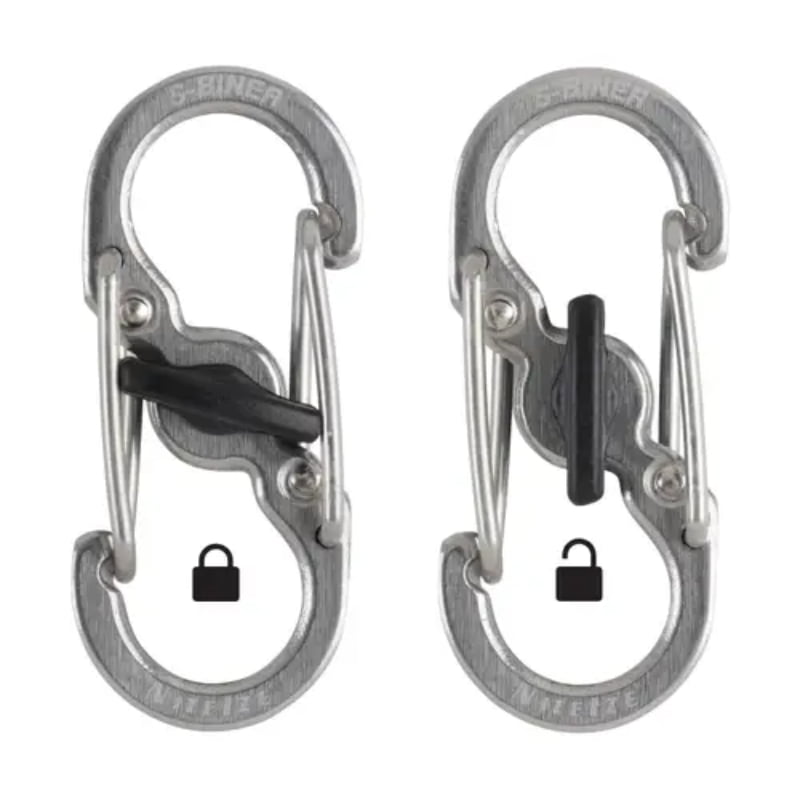Nite Ize S-Biner MicroLock - Stainless Steel Twin Pack