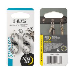 Nite Ize S-Biner MicroLock - Stainless Steel Twin Pack