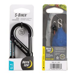 Nite Ize S-Biner Stainless Steel Double Gated Carabiner No.4 Triple Pack