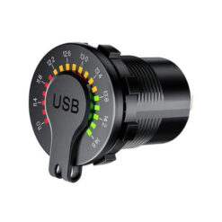 Lumeno Dual QC3 Charger with Voltmeter and On Off Switch