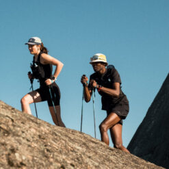 First Ascent Apex Carbon Running Pole - Aqua