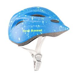 First Ascent Kids Electric Cycling Helmet - Blue Splatter