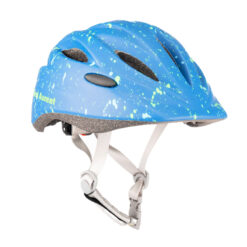 First Ascent Kids Electric Cycling Helmet - Blue Splatter