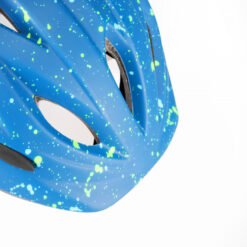 First Ascent Kids Electric Cycling Helmet - Blue Splatter