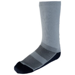 First Ascent StormStride Active Crew Sock - White/Grey/Black