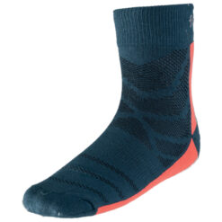 First Ascent Oasis All Terrain Quarter Sock - Airforce/True Orange