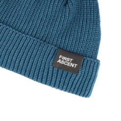 First Ascent Rib Knit Beanie - Sapphire Blue