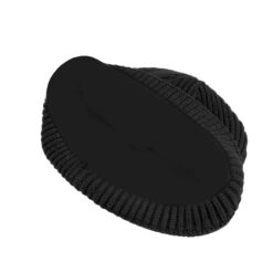 First Ascent Ribbed Knit Beanie - Black