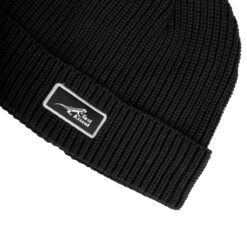 First Ascent Ribbed Knit Beanie - Black