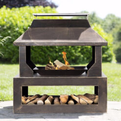 La Hacienda Stonehurst Outdoor Fireplace