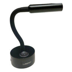 Lumeno 12V Goose Neck Reading Light - Black