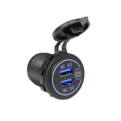 Lumeno Dual QC3 Charger Socket with On Off Switch