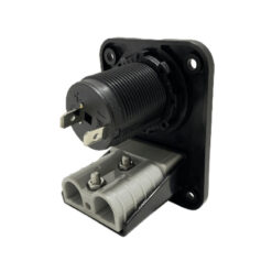 Lumeno Square Connector Panel with Dual 2.4A USB Socket