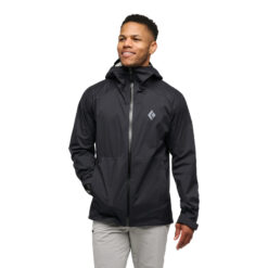 Black Diamond Fineline Stretch Rain Shell - Men's, Black