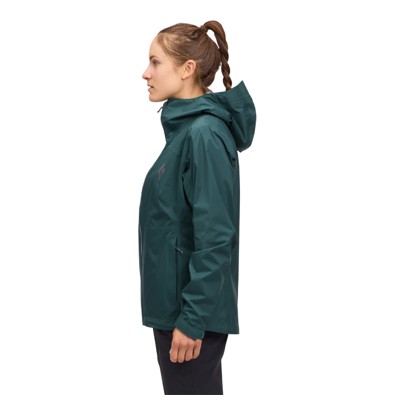 Black Diamond Fineline Stretch Rain Shell - Women's, Deep Woods