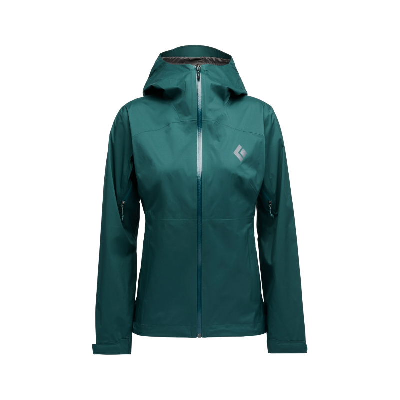 Black Diamond Fineline Stretch Rain Shell - Women's, Deep Woods
