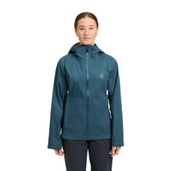 Black Diamond Fineline Stretch Rain Shell - Women's, Midnight Blue