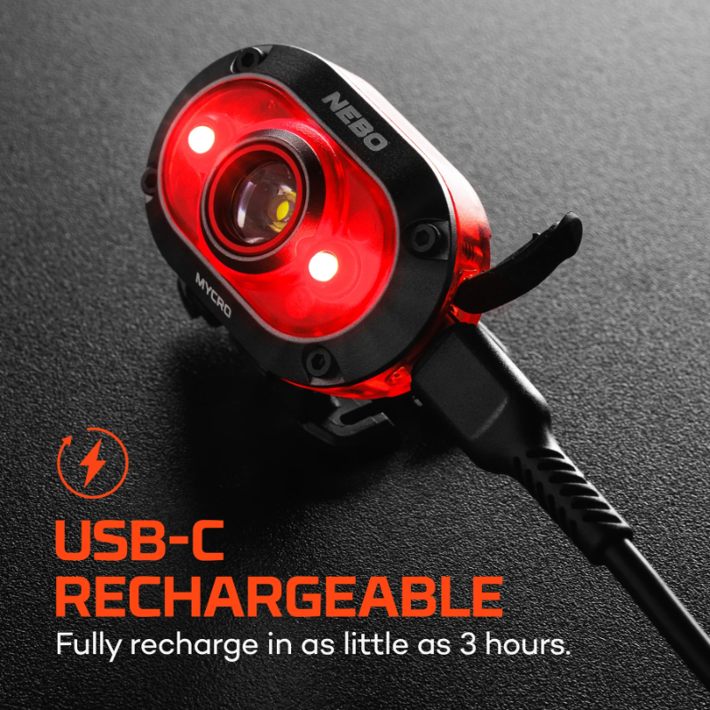 Nebo Mycro 450 Headlamp and Cap Light - Red
