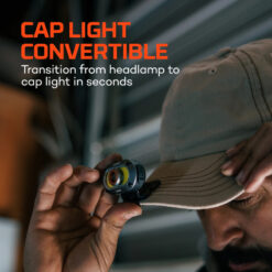 Nebo Mycro 550 Headlamp and Cap Light - Black