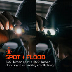 Nebo Mycro 550 Headlamp and Cap Light - Black