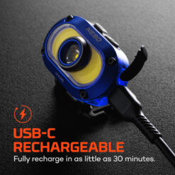 Nebo Mycro 550 Headlamp and Cap Light - Blue