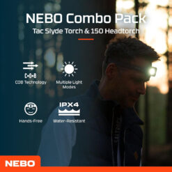 Nebo Tac Slyde and 150 Headlamp Combo