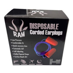 Ram Soft Ear Plugs with String - 100pc Box