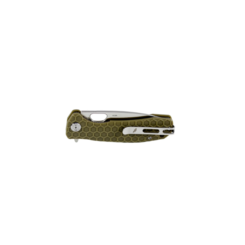 Honey Badger Flipper 14C28N Medium - Green