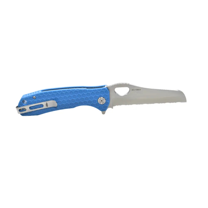 Honey Badger Rescue Serrated Large - Blue