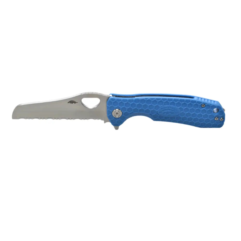Honey Badger Rescue Serrated Large - Blue