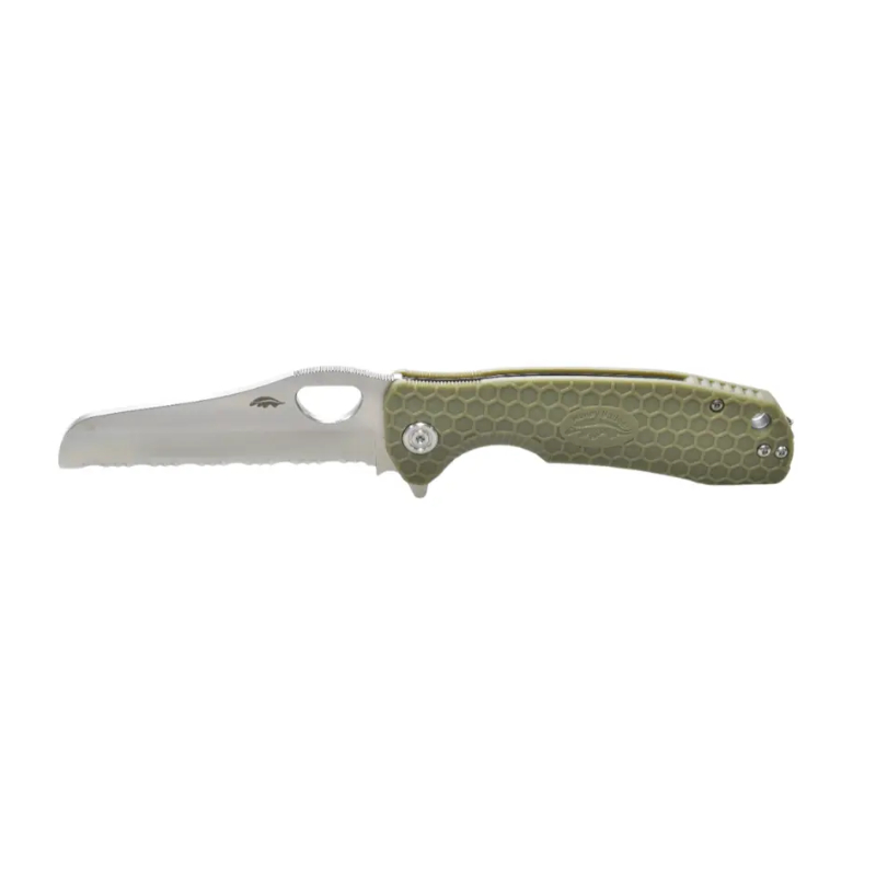 Honey Badger Rescue Serrated Large - Green