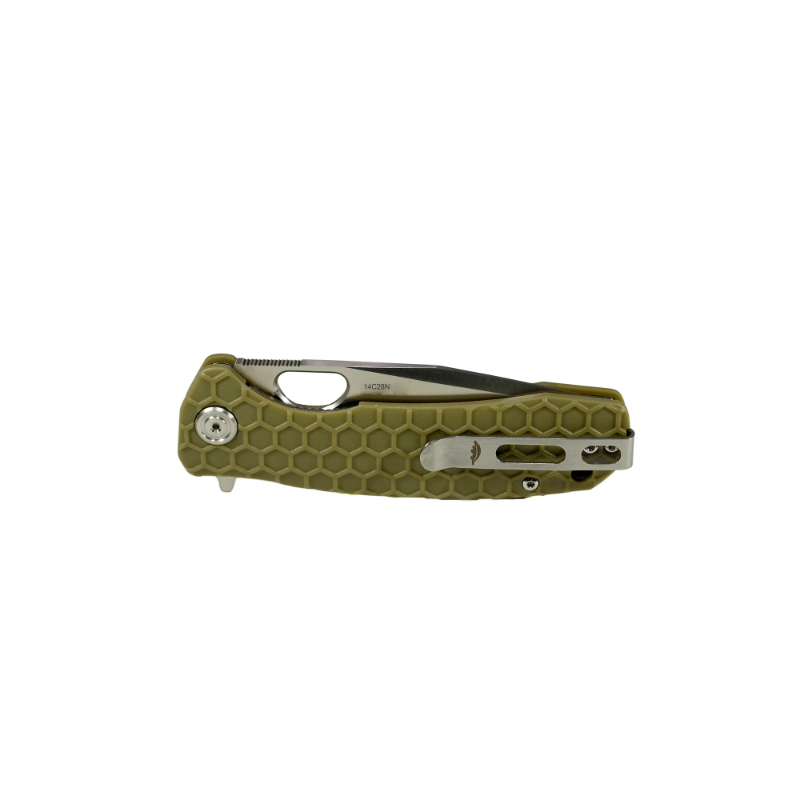 Honey Badger Tanto 14C28N Medium - Green