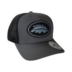 Honey Badger Trucker Cap - Charcoal/Black